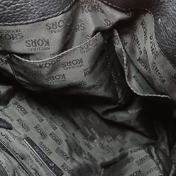 Michael Kors Hamilton Moderne Large Leather Satchel Black Excellent Condition - Picture 7 of 11